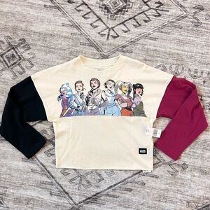 Disney Star Wars Spirit Jersey Cropped Girls Small 5/6 Leia Rey Ahsoka NWT